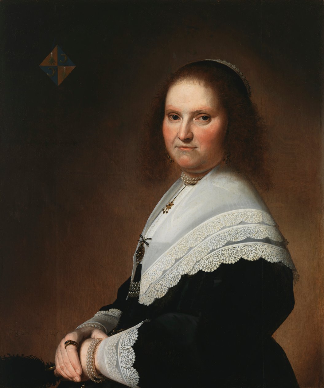Portrett av Anna van Schoonhoven, 1645. av Johannes Cornelisz. Verspronck