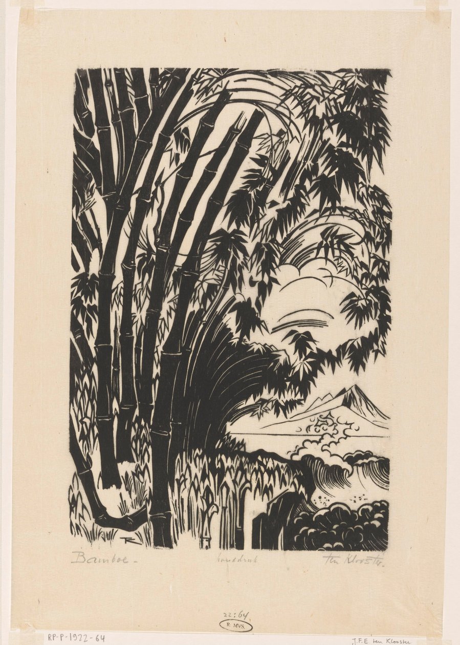 Bamboe (original tittel på objekt) av Johannes Frederik Engelbert ten Klooster (signed by artist)