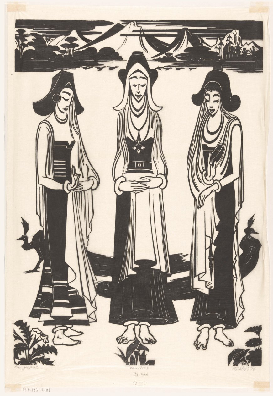 En samtale (original tittel på objekt) av Johannes Frederik Engelbert ten Klooster (signed by artist)