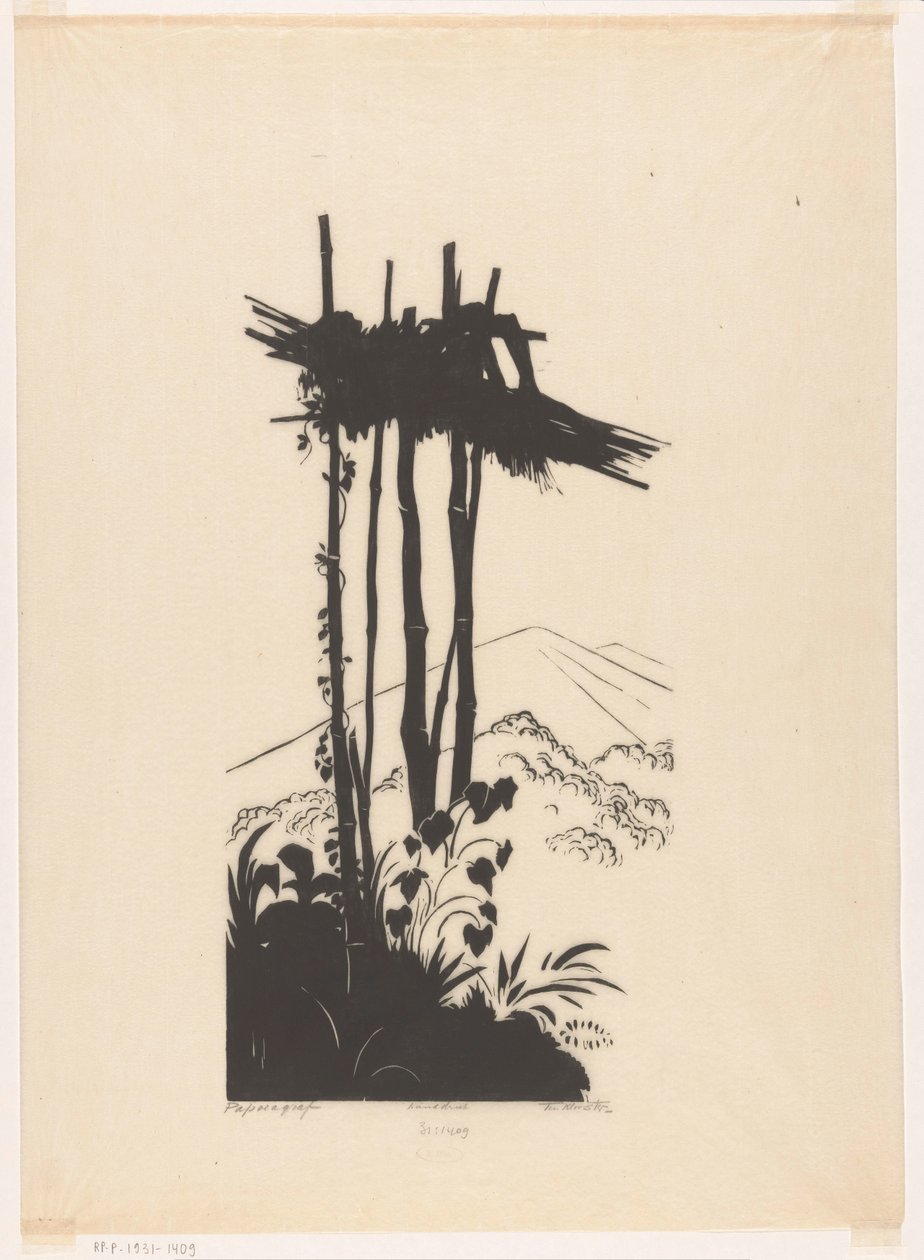 Papoeagraf (original title on object)   1378964   no       norwegian Successfully Translated  Original: "Ro": Seaweed, from the series "Tales of Ise in Fashionable Brocade Pictures (Furyu nishiki-e Ise monogatari)" Translat: "Ro": Seaweed, from the series  av Johannes Frederik Engelbert ten Klooster (signed by artist)
