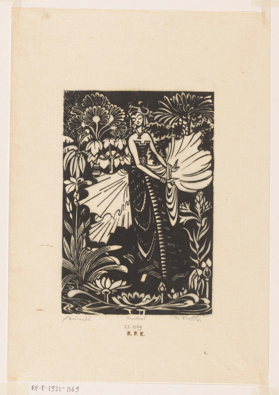 Serimpi (original tittel på objekt) av Johannes Frederik Engelbert ten Klooster (signed by artist)