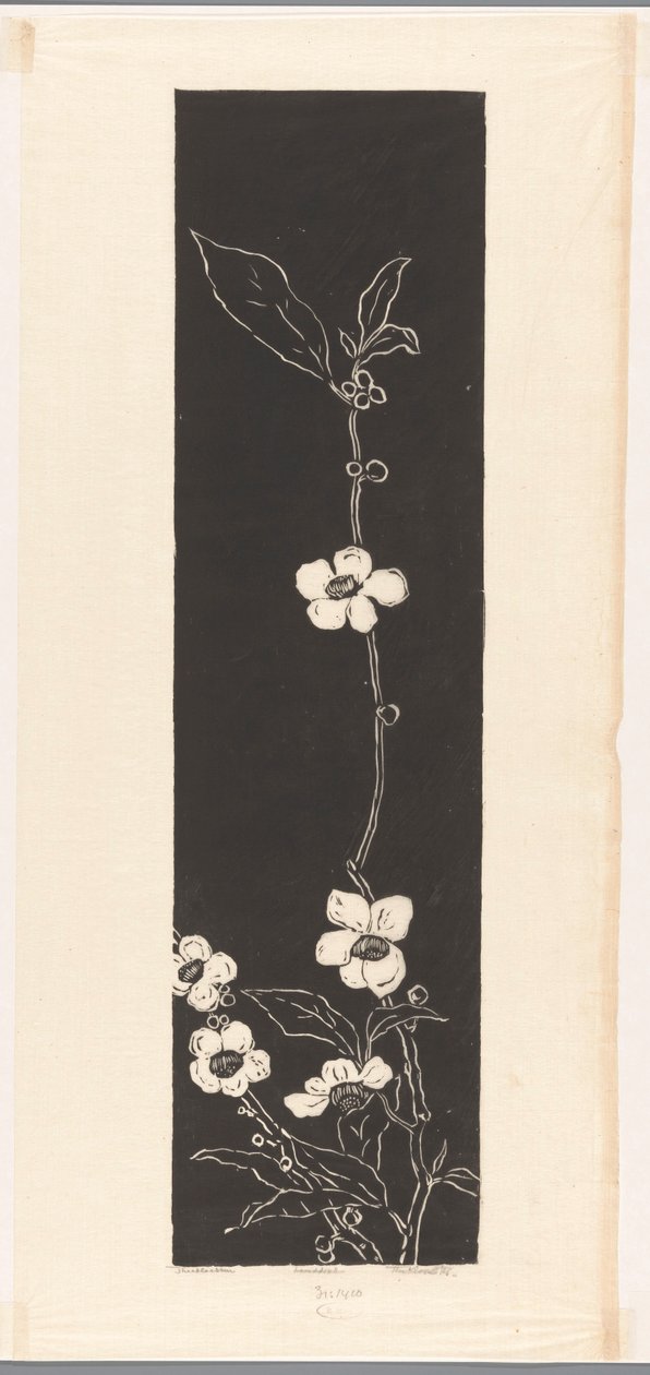 Tea Blossom (original tittel på objekt) av Johannes Frederik Engelbert ten Klooster (signed by artist)