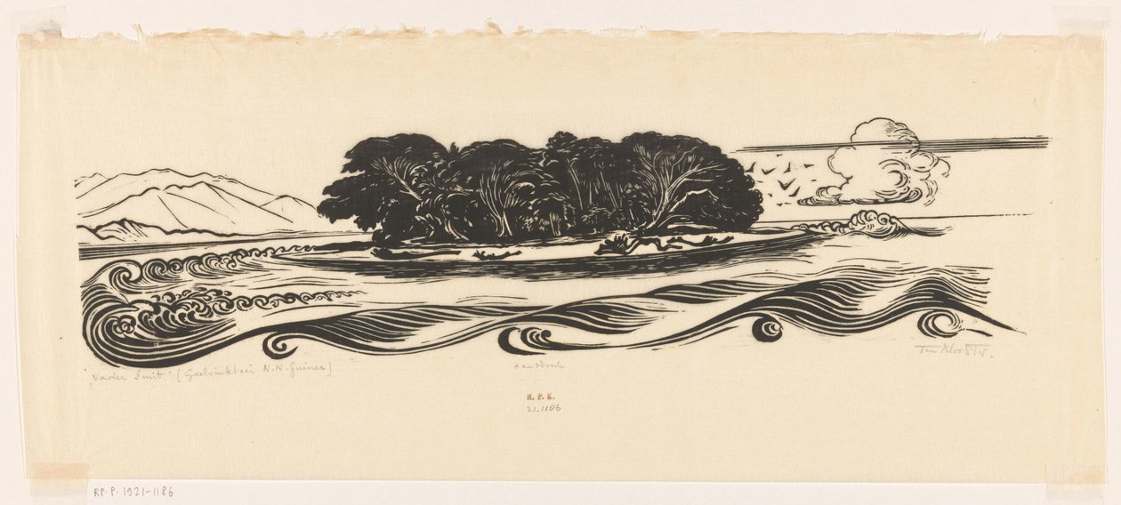 Vader Smit, Geelvink Bay, Dutch New Guinea (original tittel på objekt) av Johannes Frederik Engelbert ten Klooster (signed by artist)