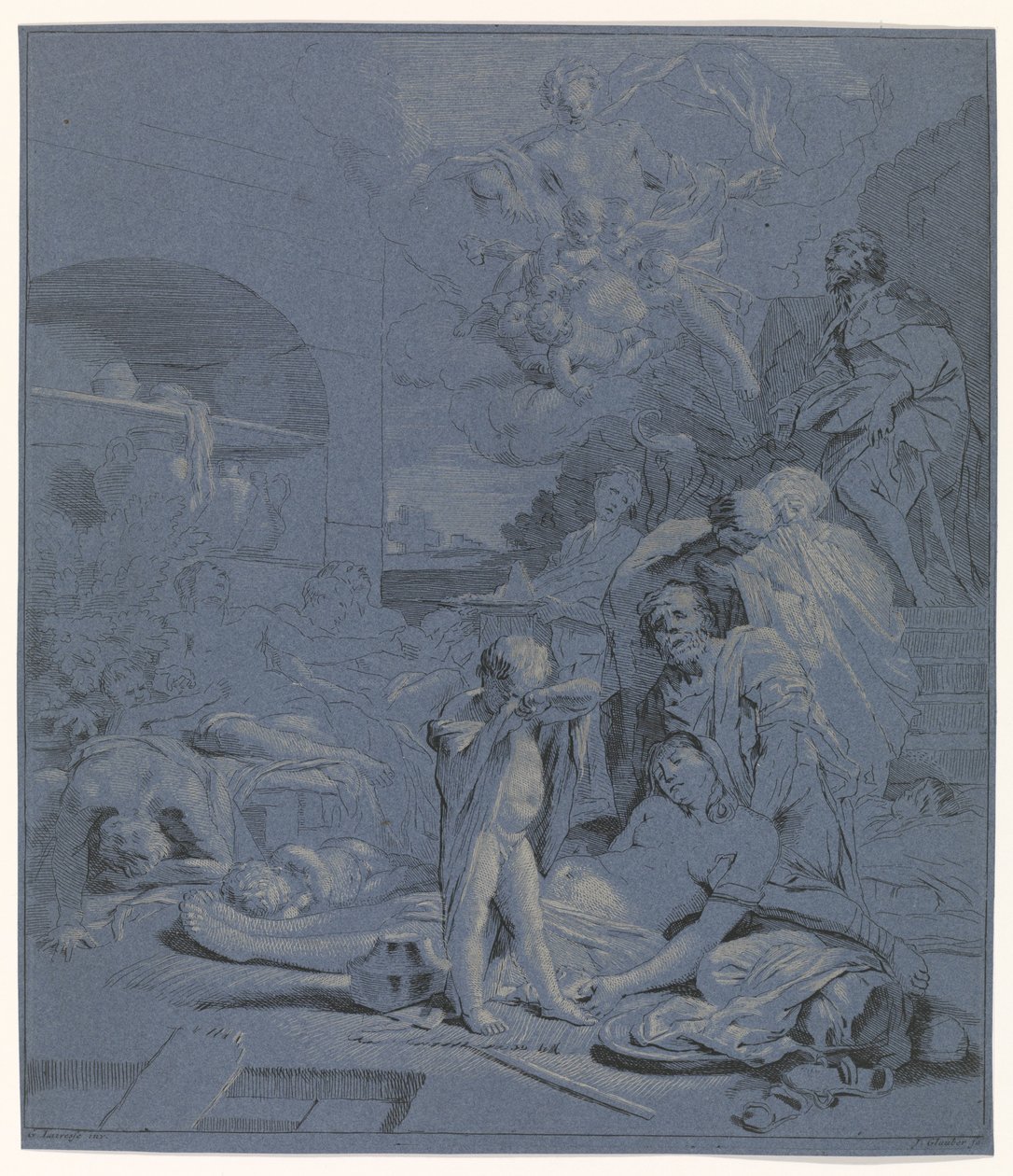 Bønn fra Saint Roch Bibelske, mytologiske og allegoriske representasjoner (serietittel) av Johannes Glauber