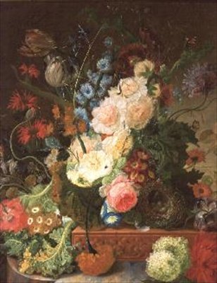 Stilleben av blomster av Johannes Hendrick Fredriks
