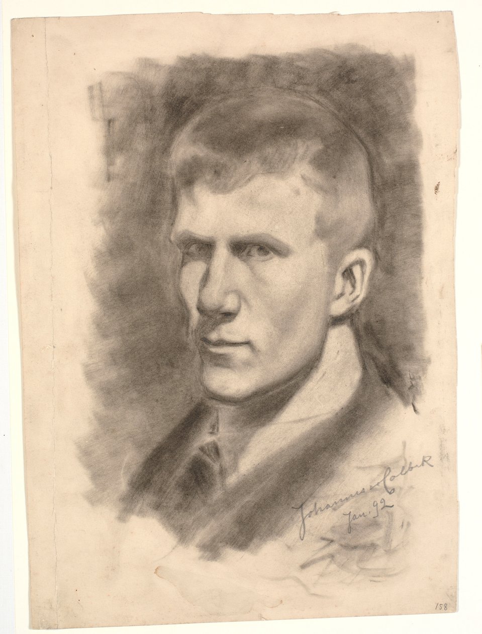 Selvportrett av Johannes Holbek