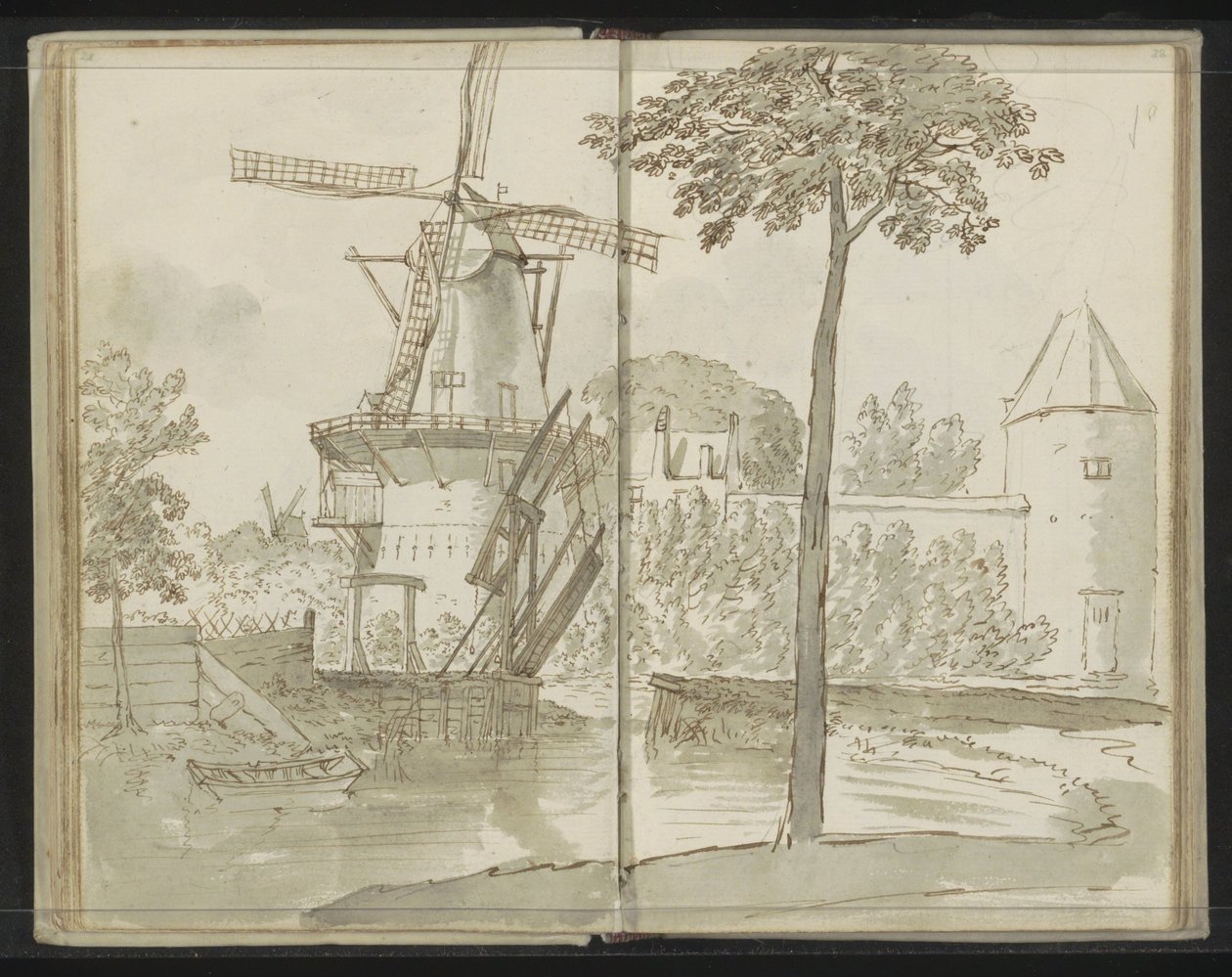 Delft vindmølle på Spoorsingel av Johannes Huibert Prins