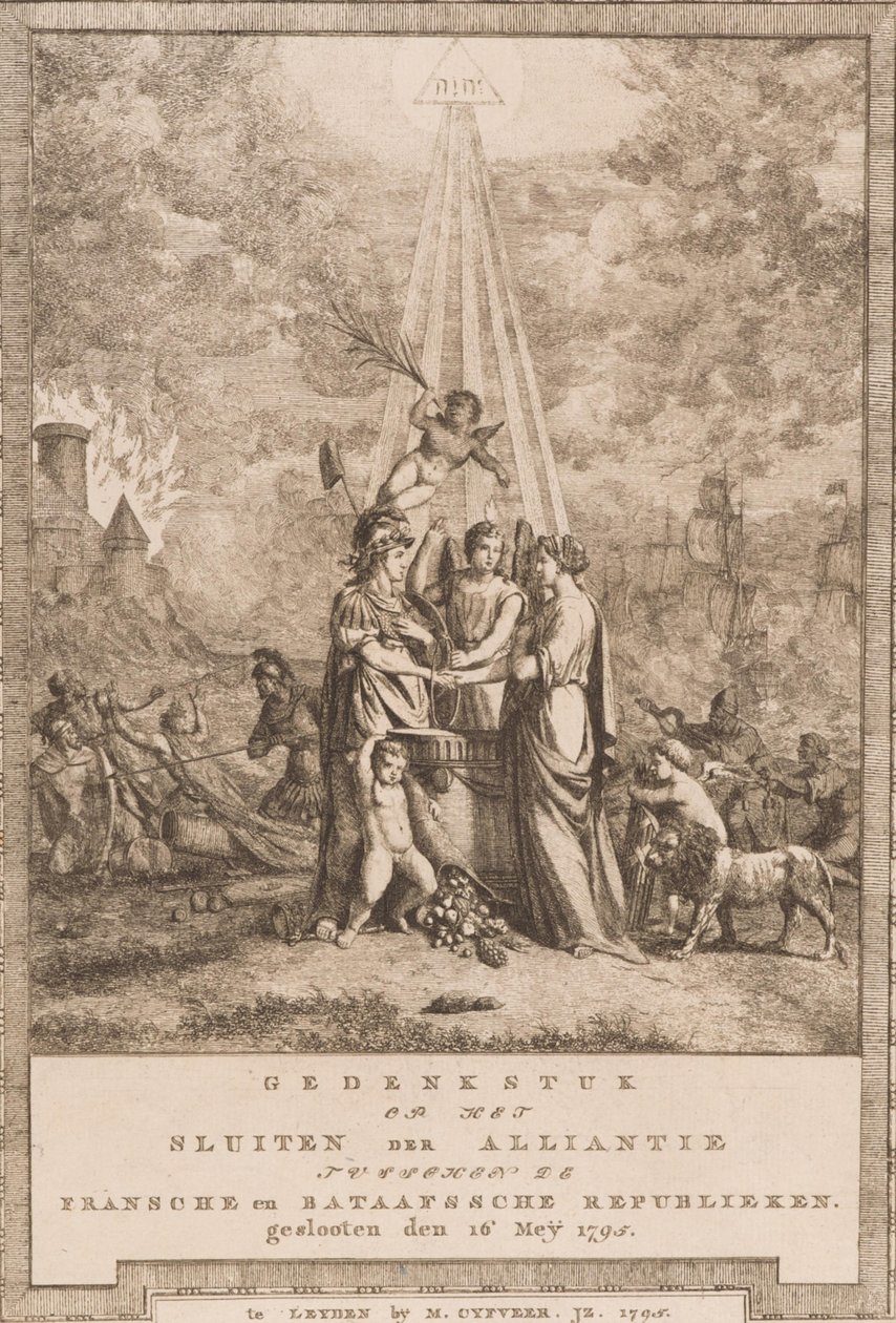 Minnestykke over inngåelsen av alliansen mellom Den franske og den bataviske republikk (16. mai 1795) av Johannes Huibert Prins