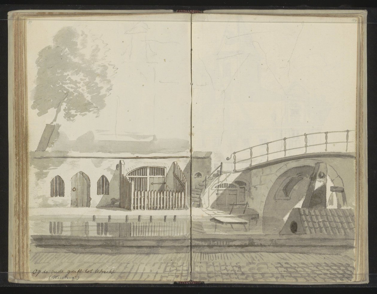 Weesbrug over Oudegracht i Utrecht av Johannes Huibert Prins