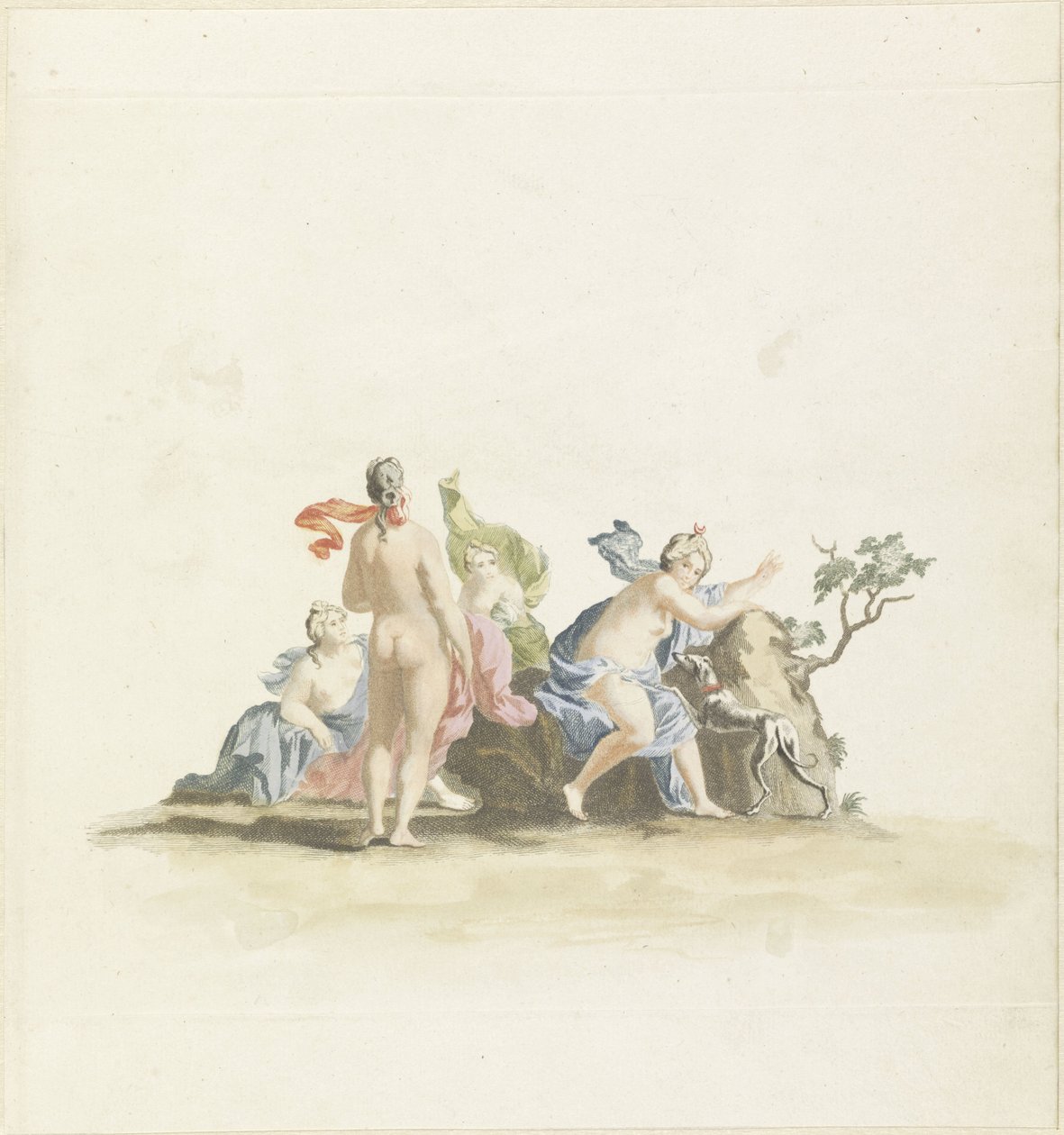 Diana og nymfene hennes av Johannes Jacobsz van den Aveele (attributed to)