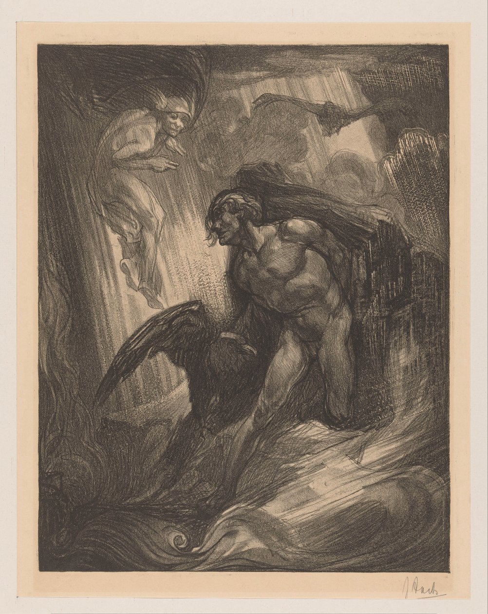 Torturen til Prometheus av Johannes Josephus Aarts (signed by artist)