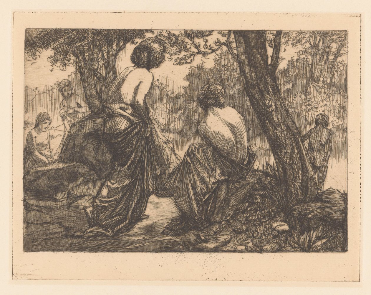 Badende kvinner av Johannes Josephus Aarts