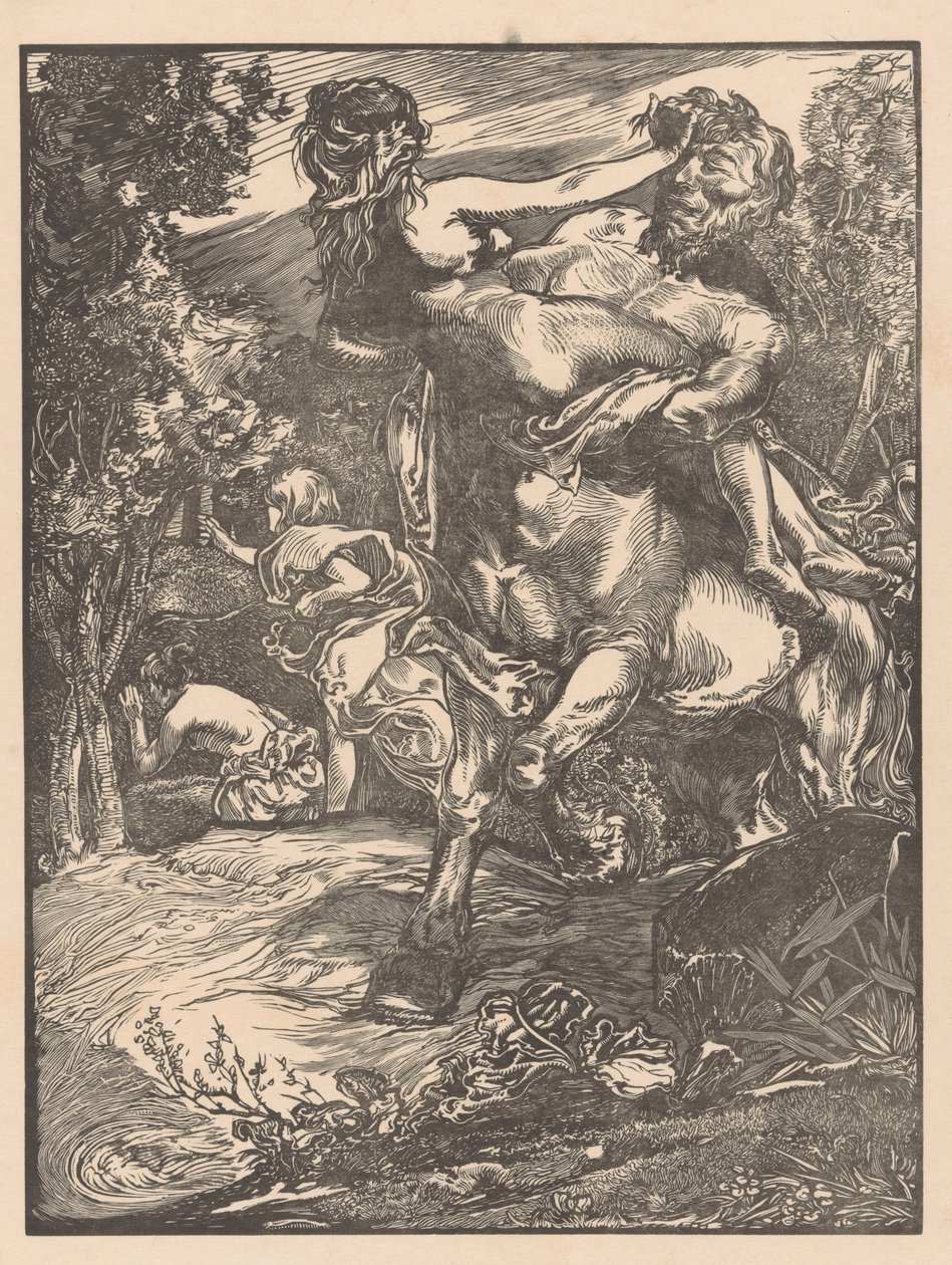 Kentaur kidnapper en kvinne av Johannes Josephus Aarts