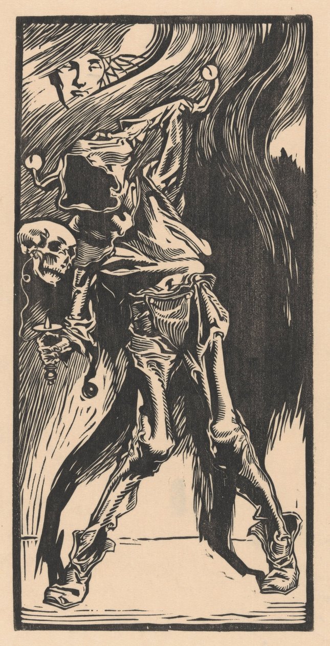 Døden som en harlekin, spiller bilboquet av Johannes Josephus Aarts