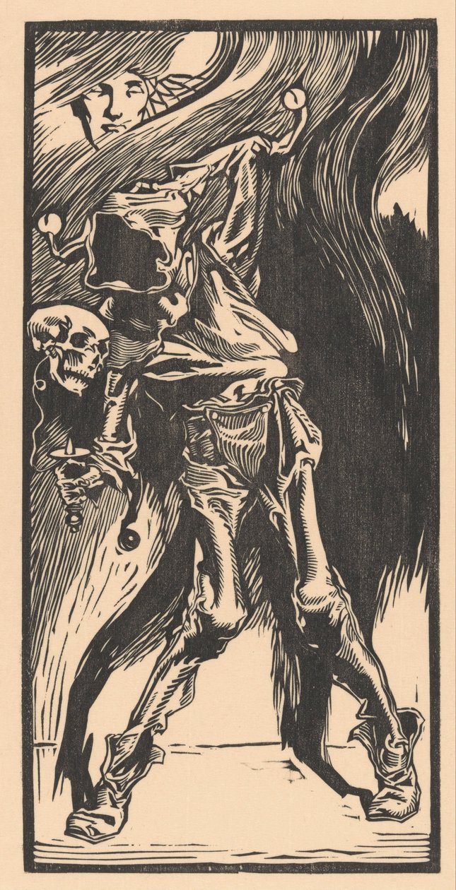 Døden som en harlekin, spiller bilboquet av Johannes Josephus Aarts
