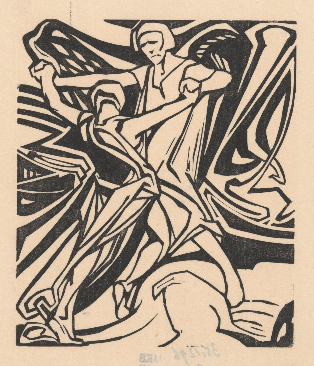 Jakob kjemper med engelen av Johannes Josephus Aarts