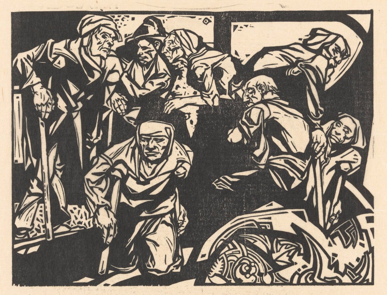 Menn med krykker av Johannes Josephus Aarts