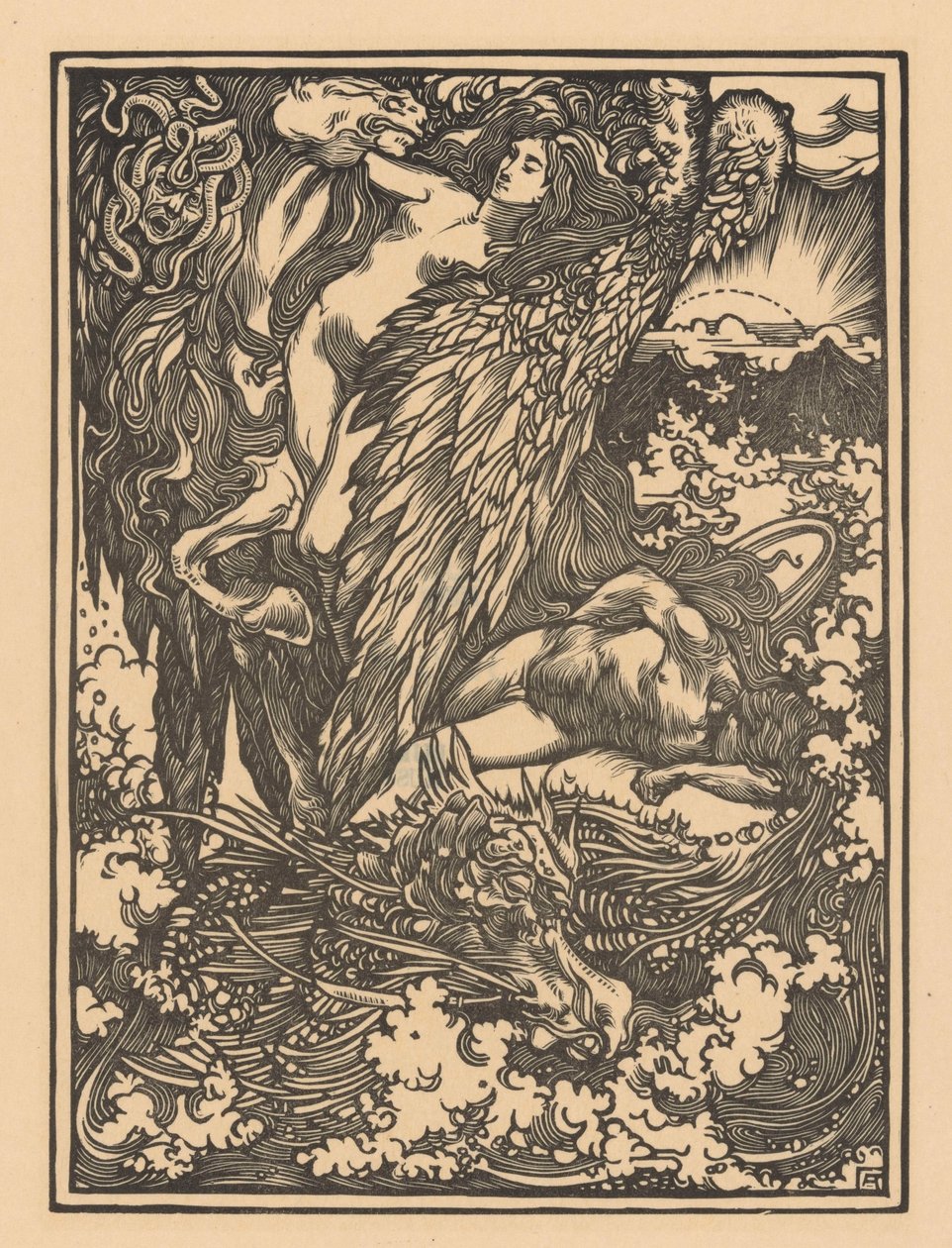 Perseus i Andromeda av Johannes Josephus Aarts