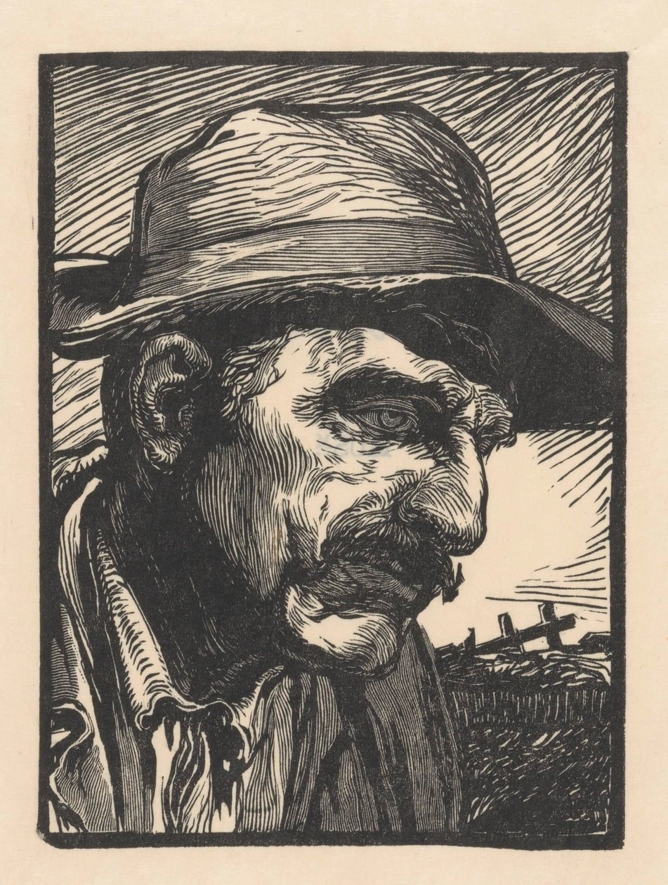 Portrett av en ukjent mann av Johannes Josephus Aarts