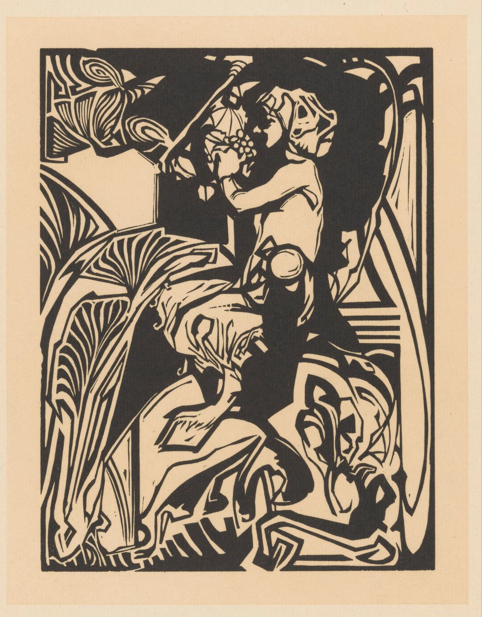 Satyr med drueklase av Johannes Josephus Aarts