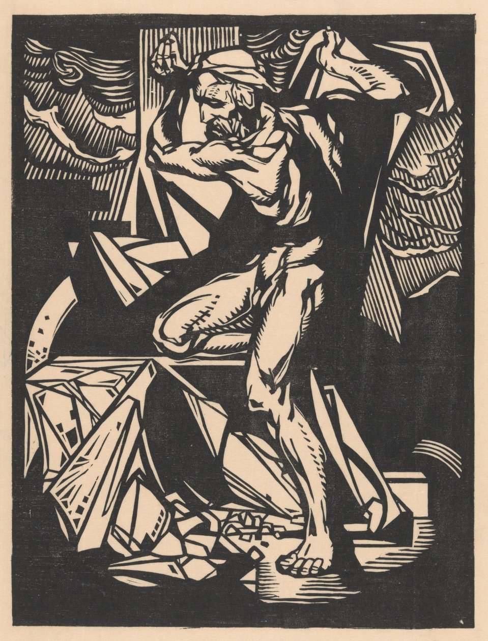 Samson ødelegger templets søyler av Johannes Josephus Aarts