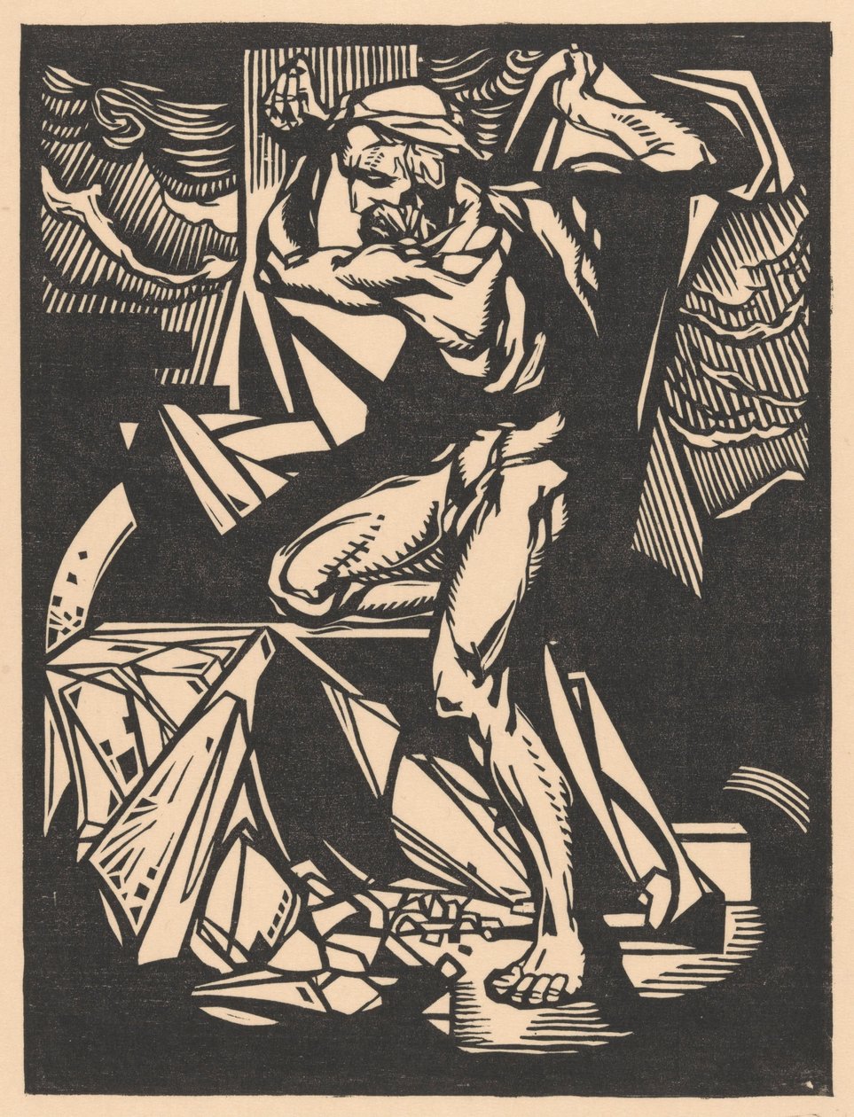 Samson ødelegger templets søyler av Johannes Josephus Aarts