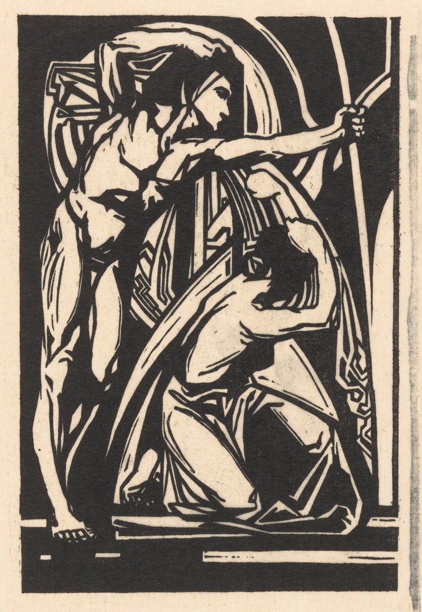 Stående mann og knelende kvinne av Johannes Josephus Aarts