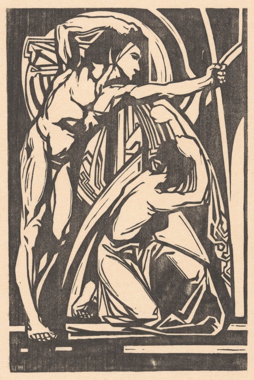 Stående mann og knelende kvinne av Johannes Josephus Aarts