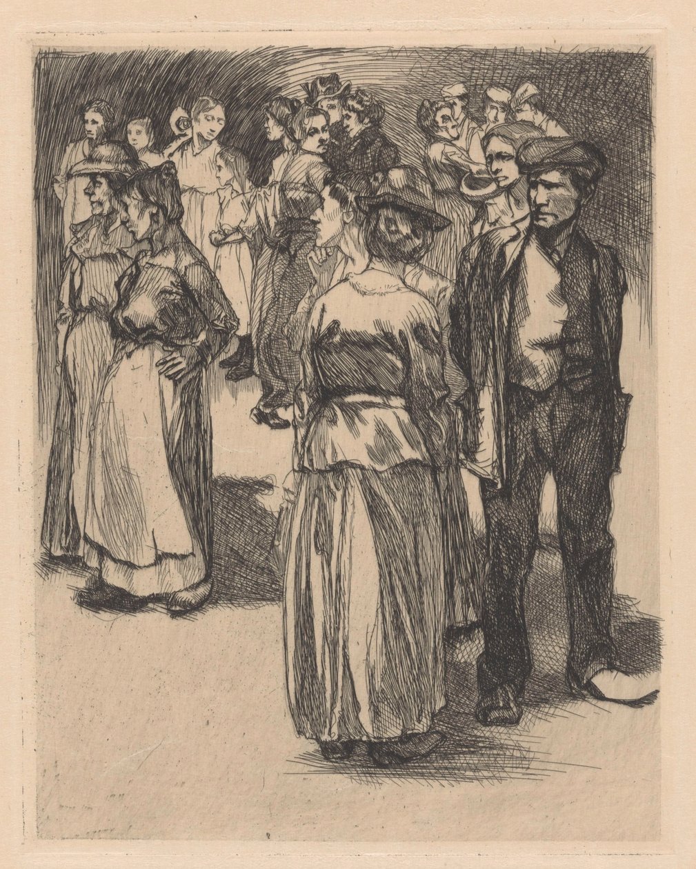 Stående menn og kvinner av Johannes Josephus Aarts