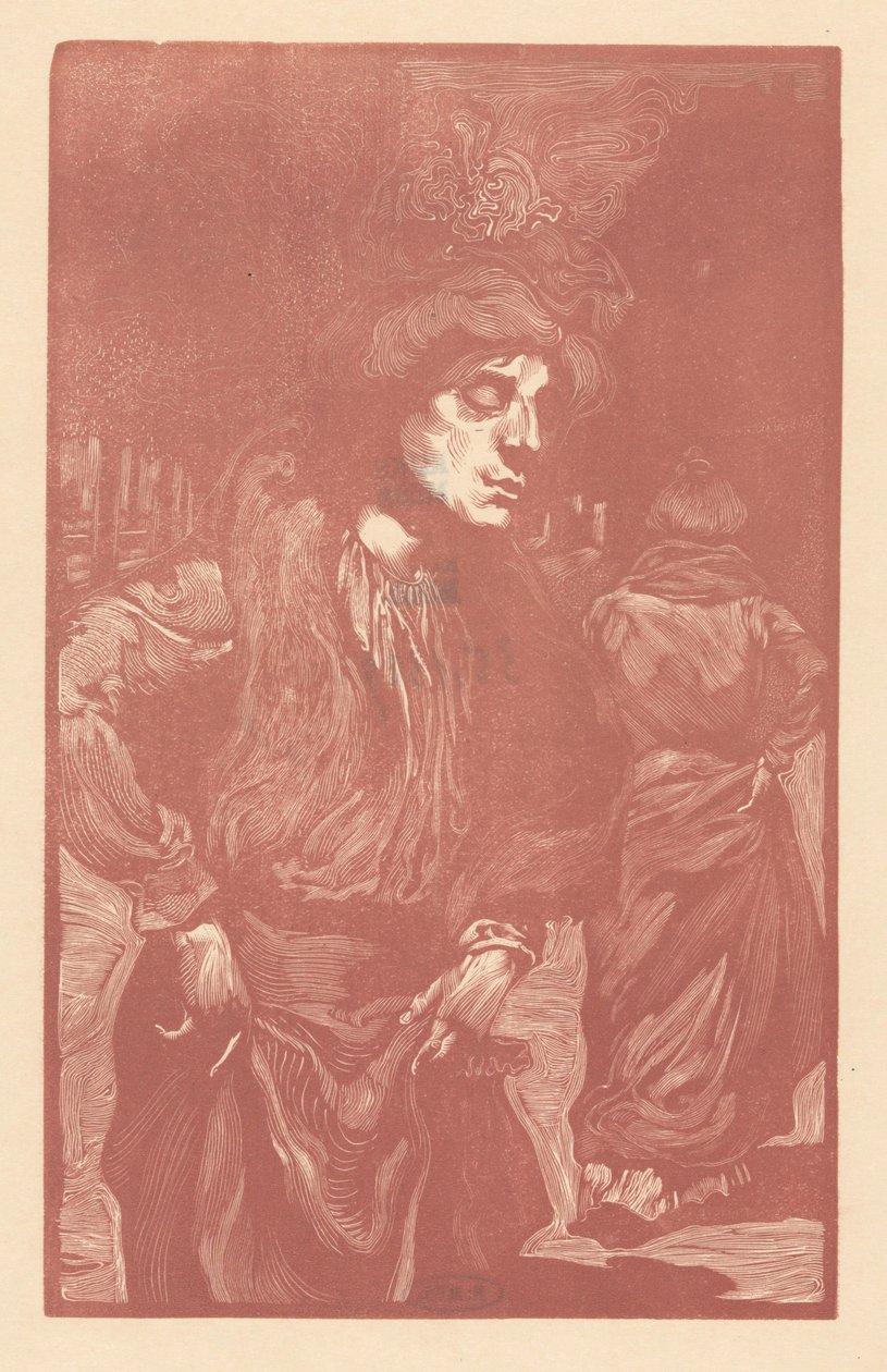 To kvinner går nedover gaten av Johannes Josephus Aarts