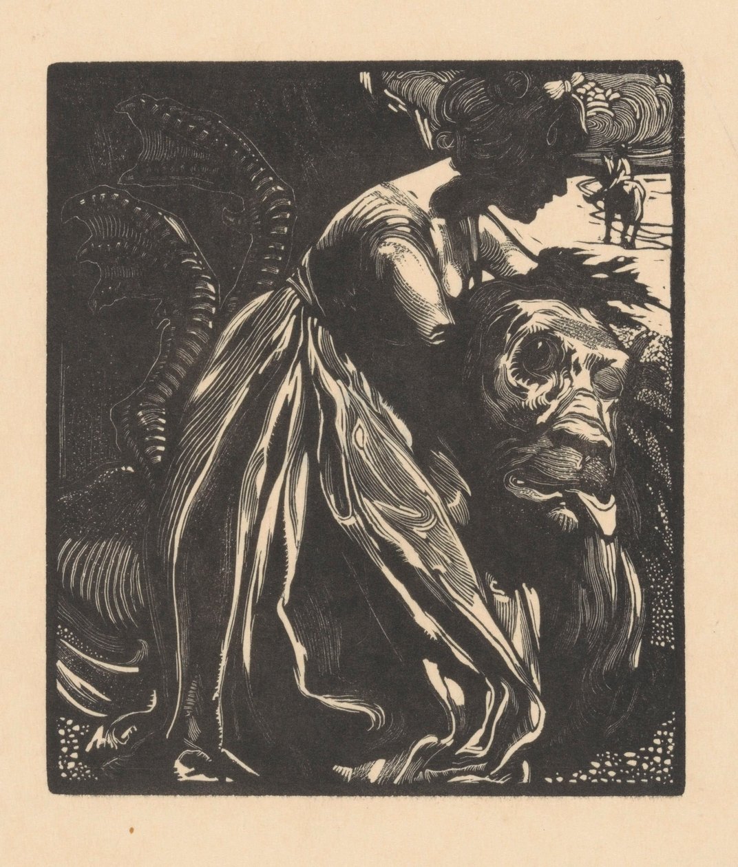 Kvinne med monster av Johannes Josephus Aarts