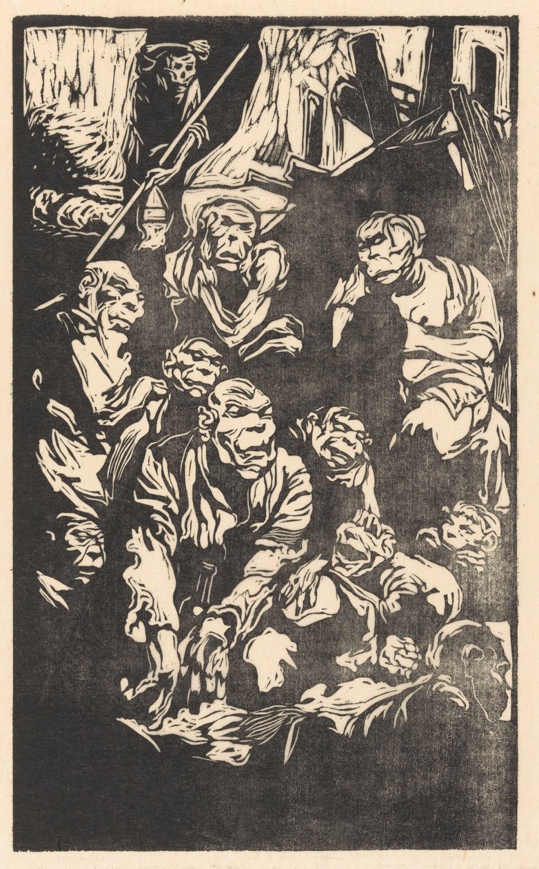 Sittende Fantasy Creatures av Johannes Josephus Aarts