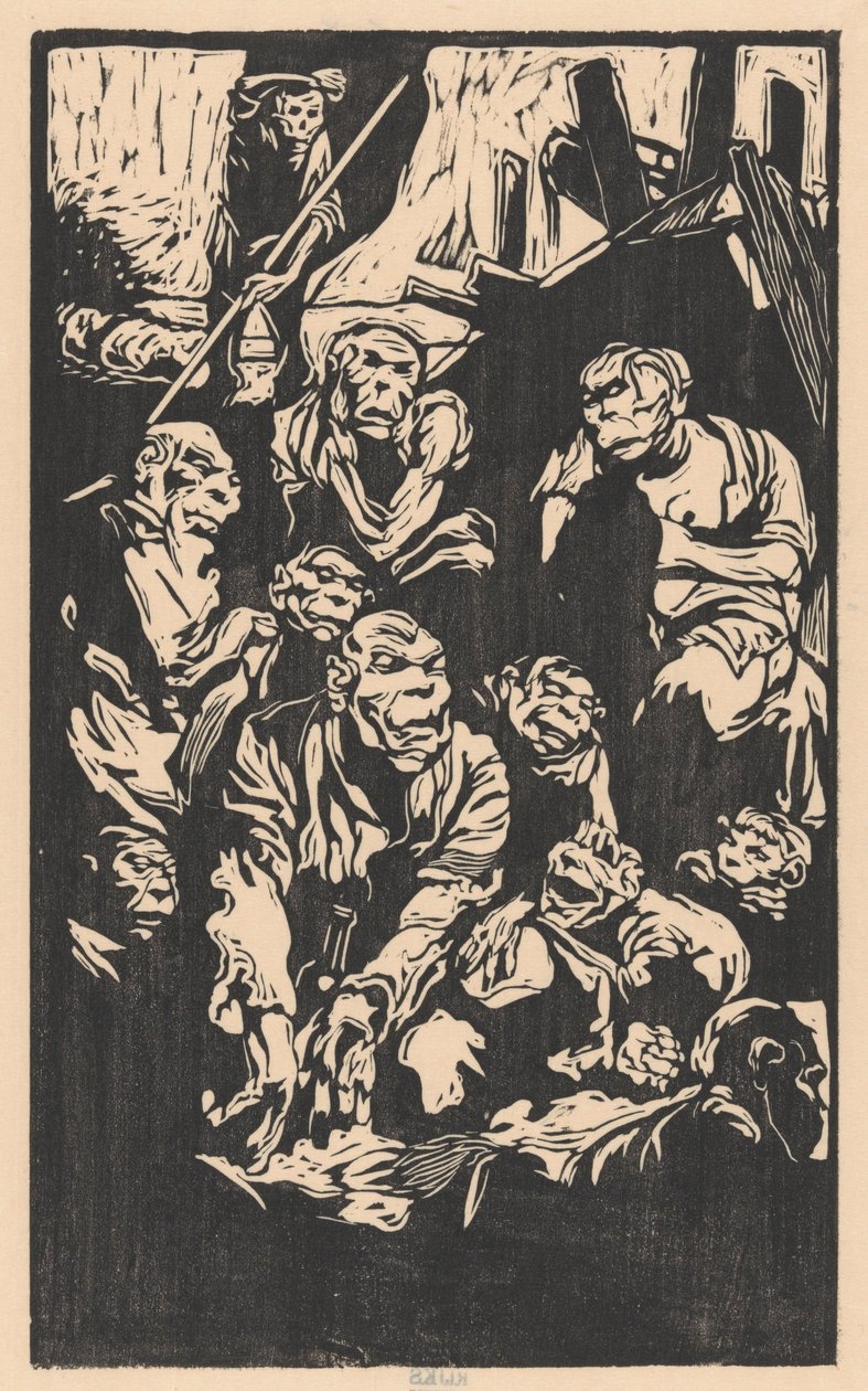 Sittende Fantasy Creatures av Johannes Josephus Aarts