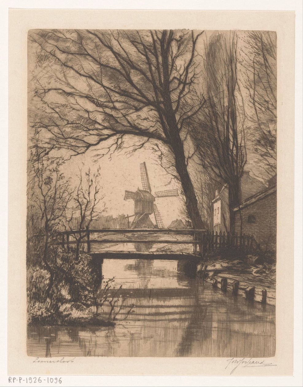 Loenersloot (original tittel på objekt) av Johannes Josseaud (signed by artist)