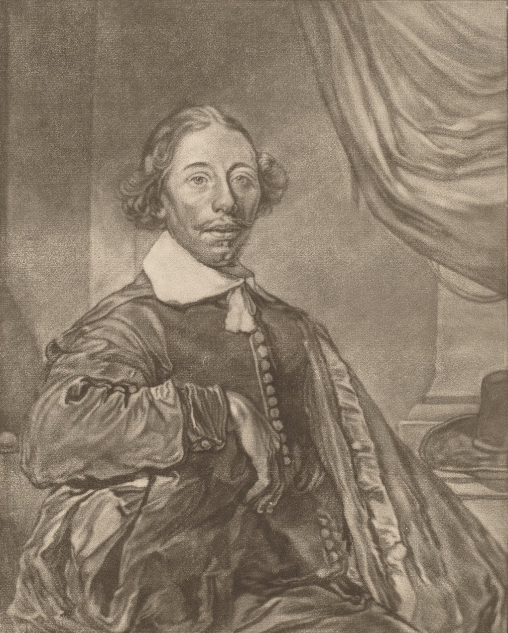 Portrett av en sittende mann, 1771. av Johannes Kornlein