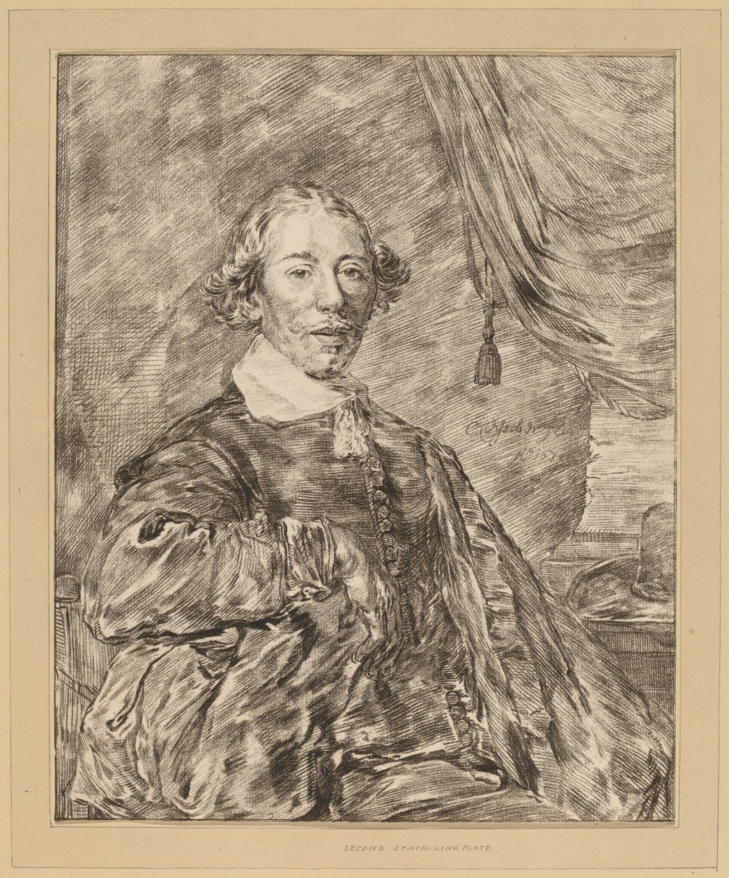 Portrett av en sittende mann, 1771. av Johannes Kornlein