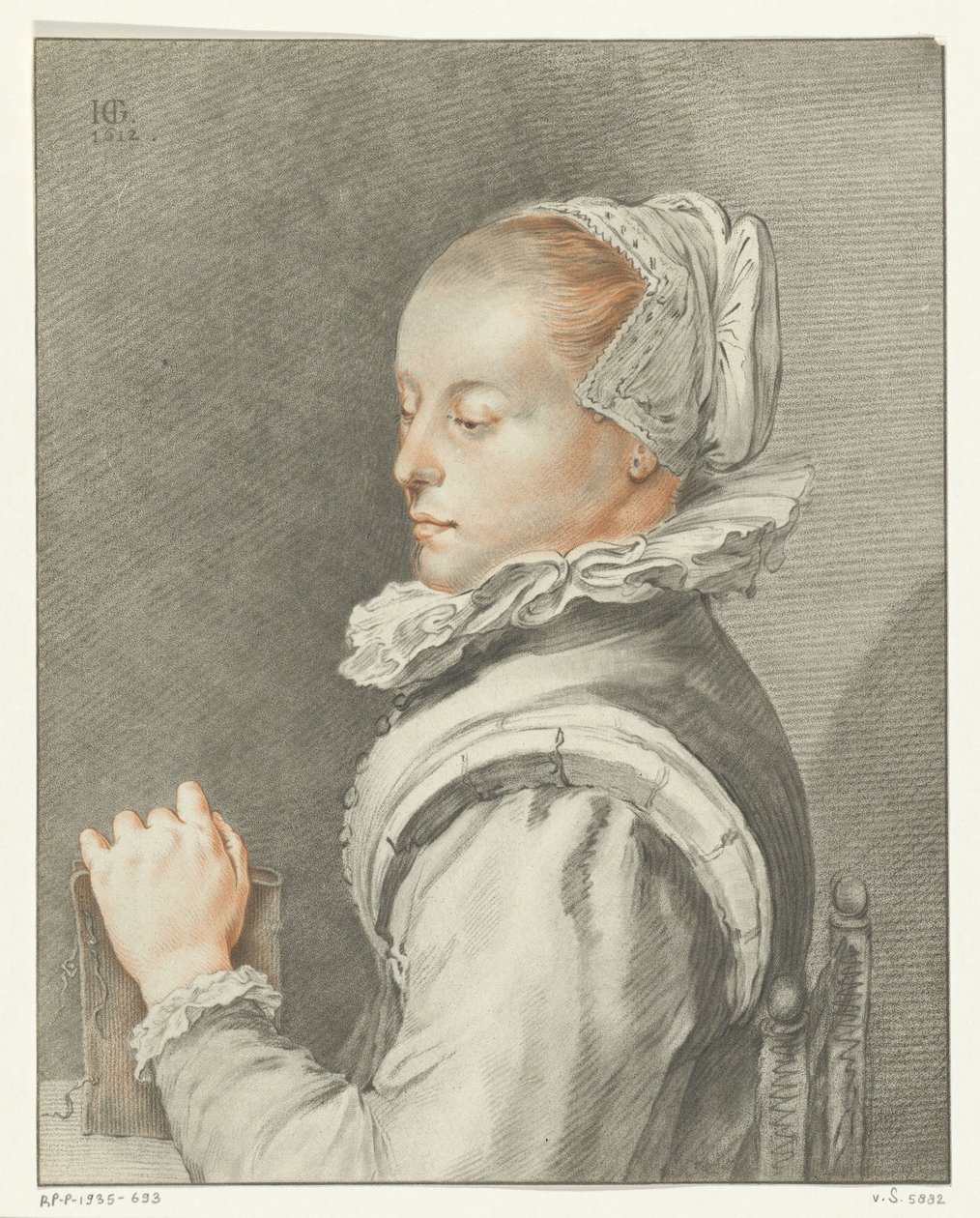Portrett av en ung kvinne av Johannes Kornlein