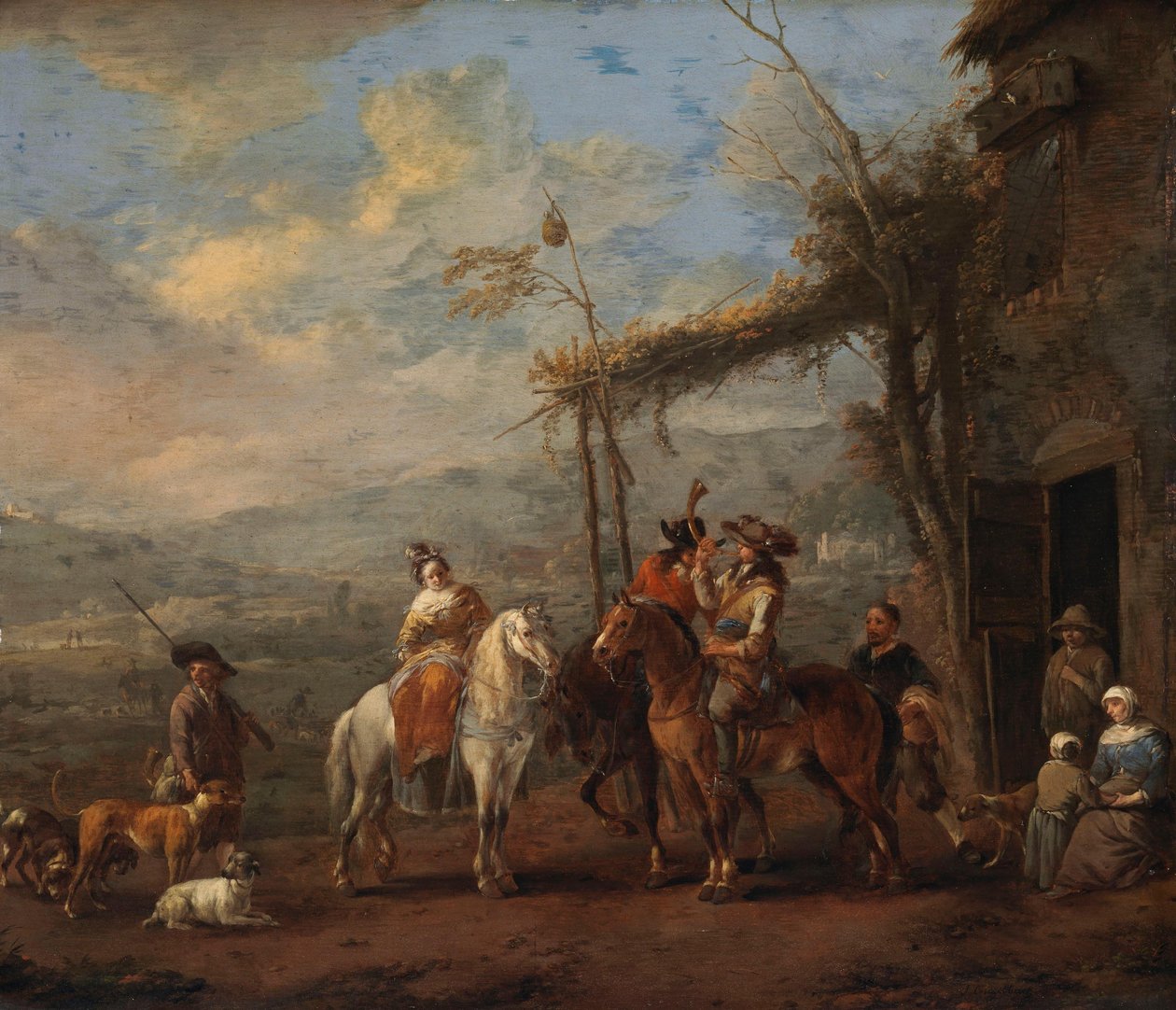 Et jaktselskap av Johannes Lingelbach