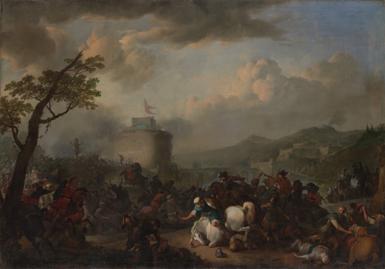 Slagscene, 1671. av Johannes Lingelbach