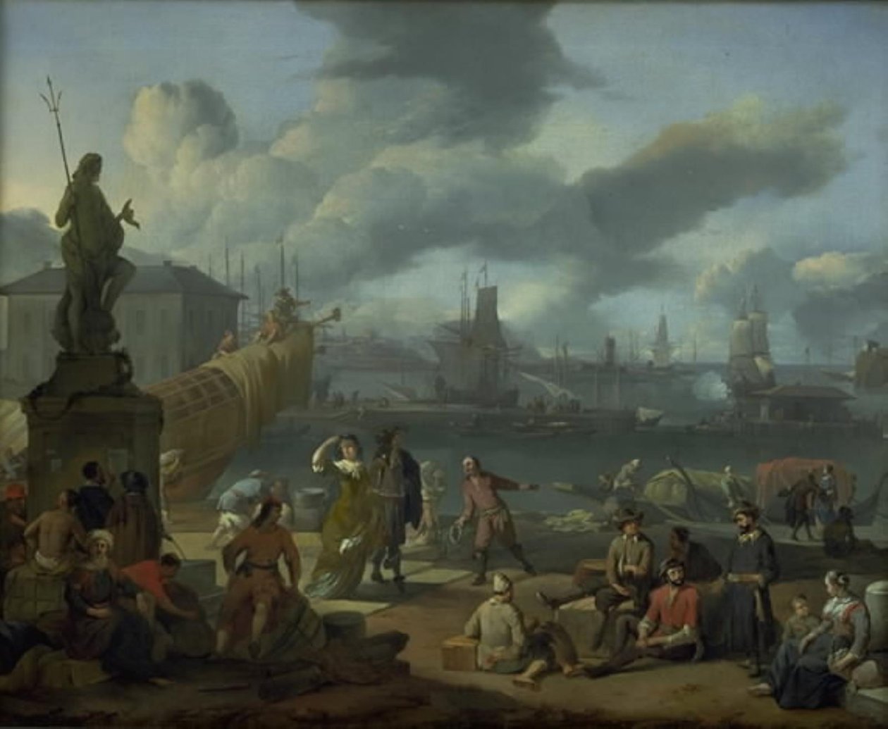 Sørlige havn blant steiner av Johannes Lingelbach