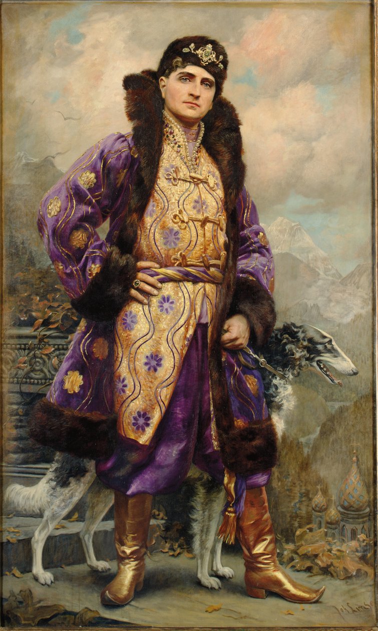 Portrett av Iusupov (olje på lerret) av Johannes Linse