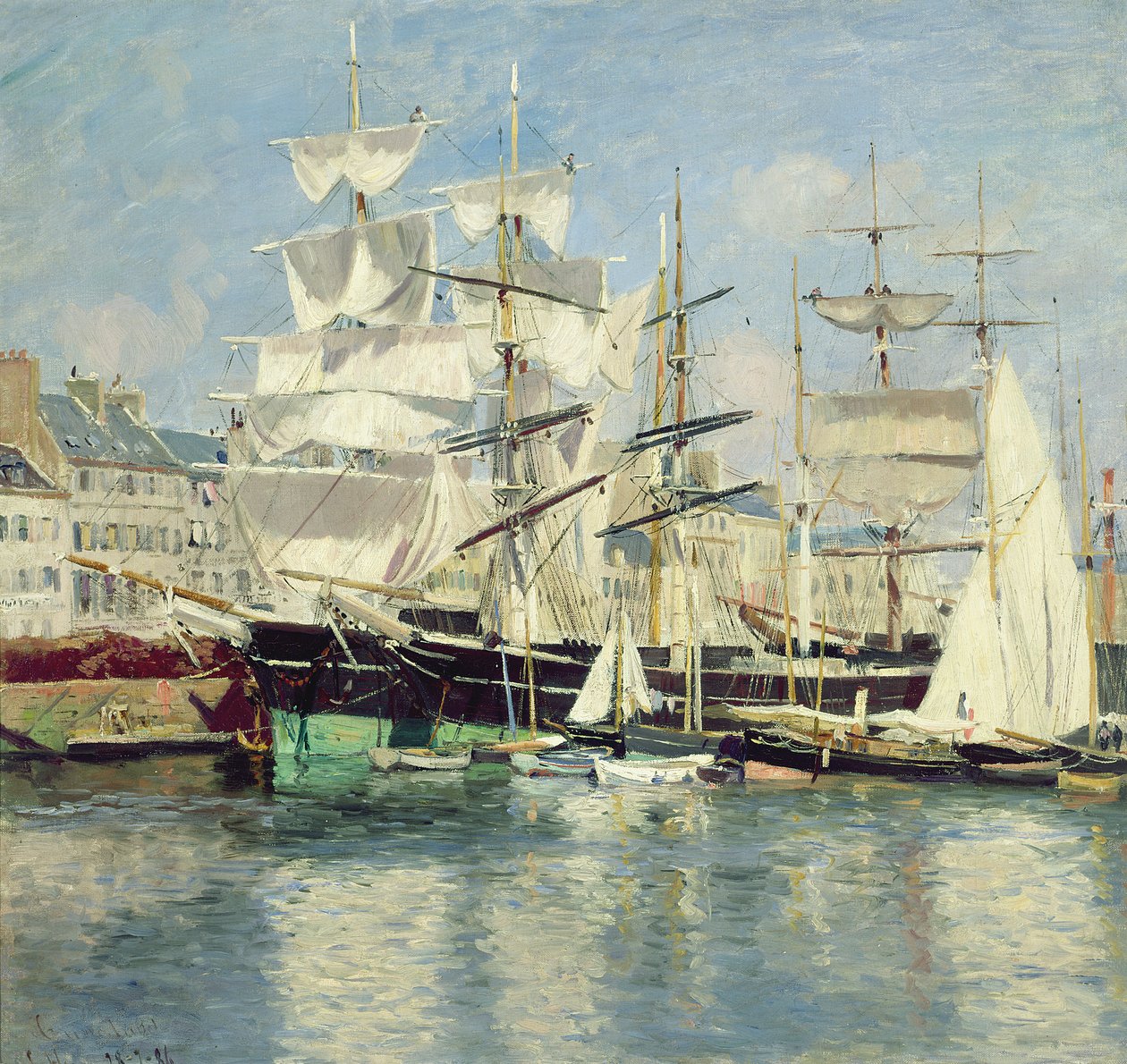 Squared - Riggers i Le Havre, 1886 av Johannes Martin Grimelund