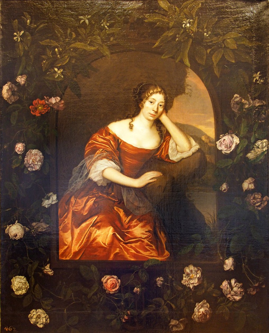 Portrett av prinsesse Henriette Catharina von Anhalt-Dessau, født prinsesse av Orange-Nassau (1637-1708) av Johannes Mytens
