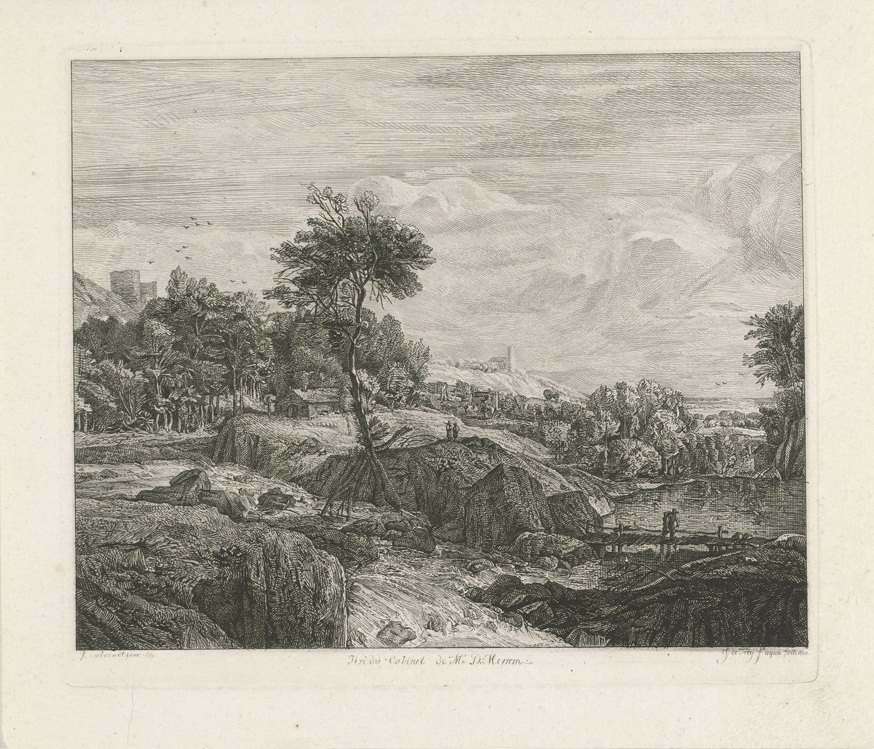 Steinete landskap av Johannes Pieter de Frey