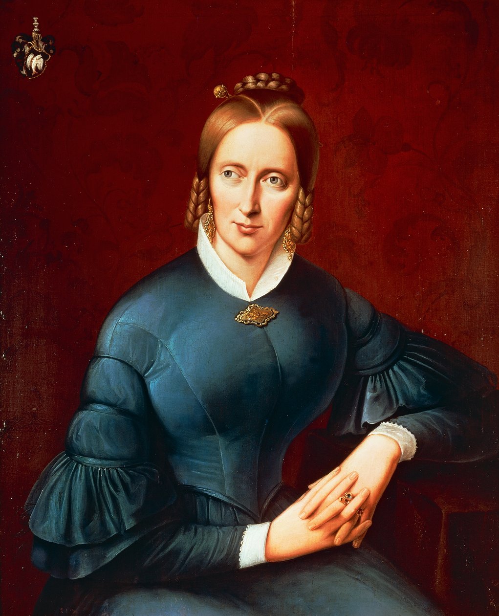 Portrett av Annette von Droste-Hulshoff (Munster av Johannes Sprick