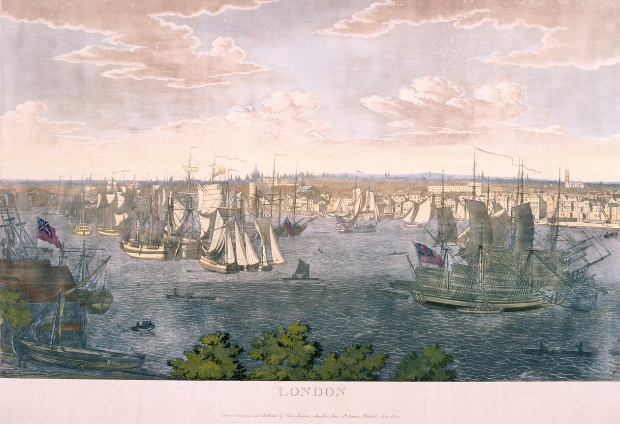 Utsikt over London, 1801 av Johannes Swertner