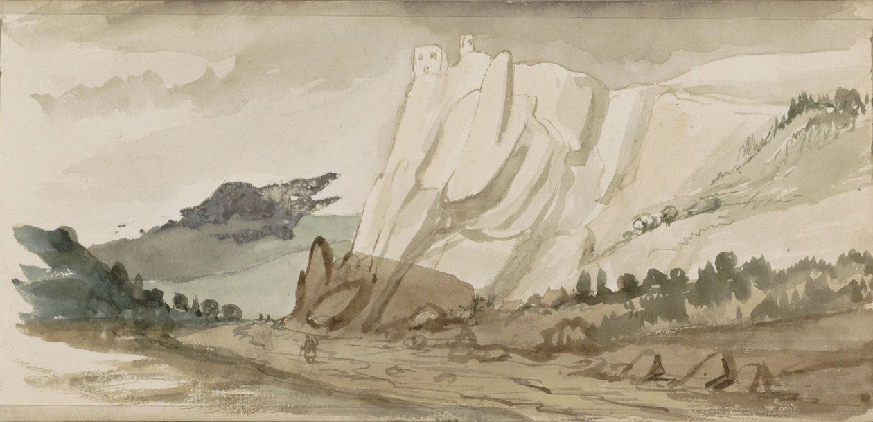 Fjelllandskap med steiner av Johannes Tavenraat