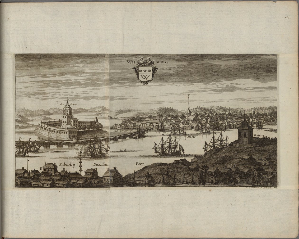 Vue de Vyborg (Russland) - Utsikt over Vyborg, av Aveelen, Johannes van den (1655-1727). Kobberstikk, Mellom 1667 og 1700. Nationalmuseum Stockholm av Johannes Van den Aveele