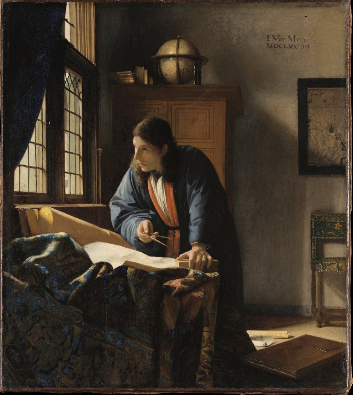 Der Geograph av Johannes Vermeer