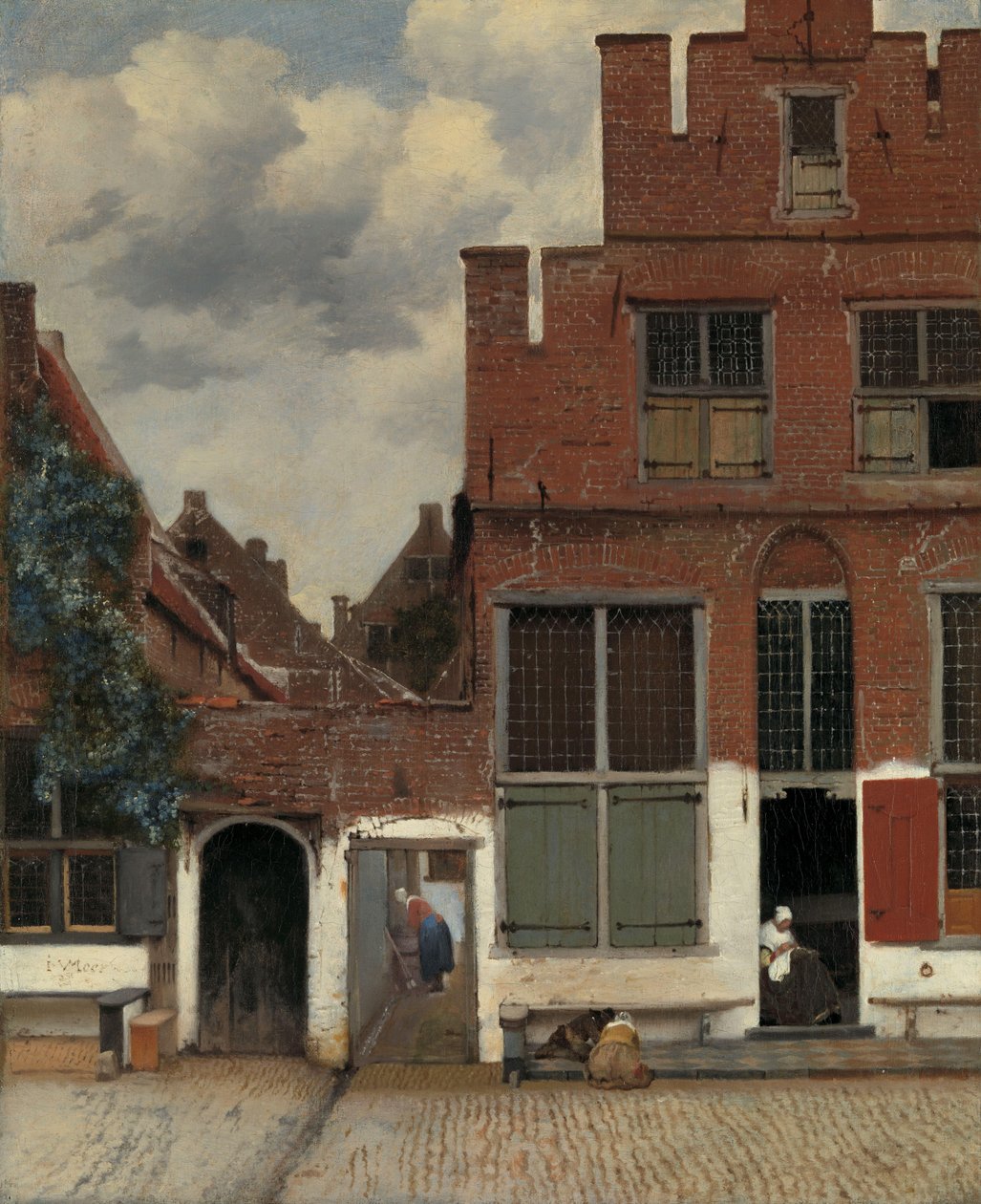 Utsikt over hus i Delft, kjent som "The Little Street" Utsikt over hus i Delft, kjent som The Little Street av Johannes Vermeer